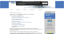 Desktop Screenshot of profactoring.de